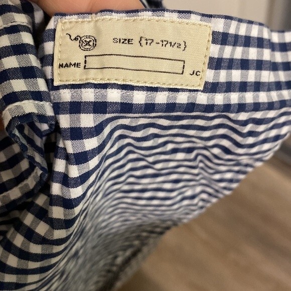 J. Crew Checkered Plaid Long Sleeve Button Down Shirt 100% Cotton Men's XLT 17 - Picture 12 of 14